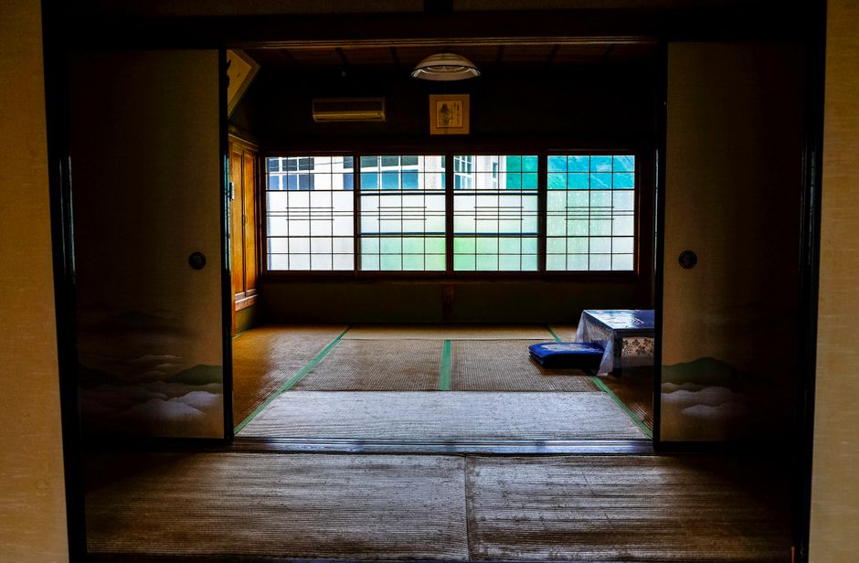 A quiet room set up with floor cushions for breathwork